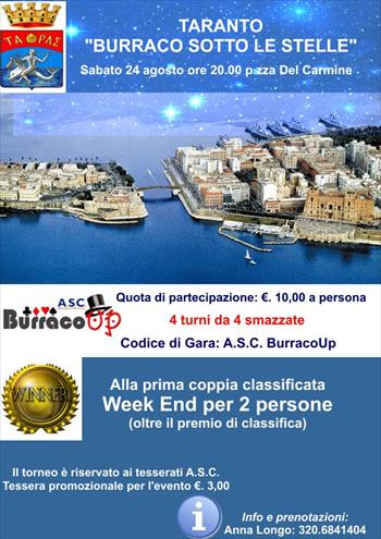 burraco Sotto Le Stelle A Taranto - 24 Agosto 2013 